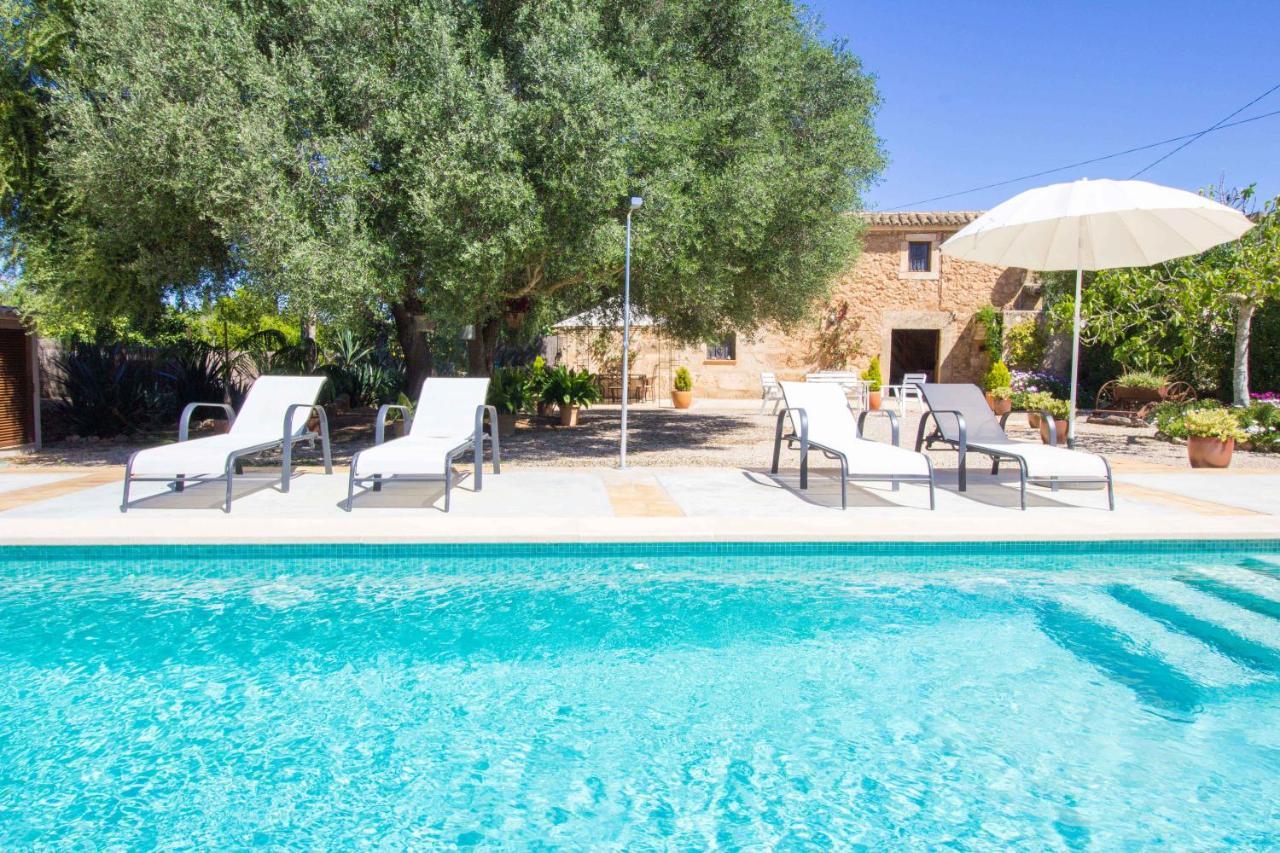 Preciosa Finca rustica con A/C y piscina exclusiva Algaida (Mallorca) Exterior foto
